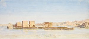 フィラエ島のイシス神殿、1907-10年頃 作： John Somerscales